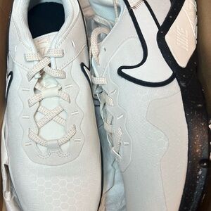 White and Black Athletic Sneakers
